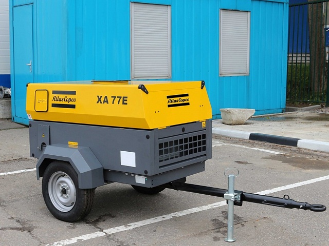 Передвижной электрический компрессор Atlas Copco XA77E